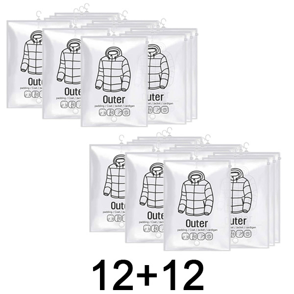 3x Viseče vrečke za vakuumsko shranjevanje (4 kosi) | VACUHANG 4+4 BREZPLAČNO